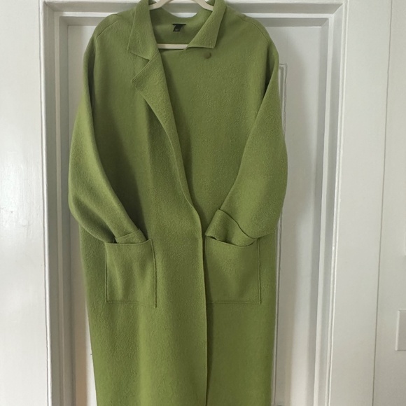 Eileen Fisher Spring Green Boiled Wool Coat: Size XL. - Picture 2 of 13